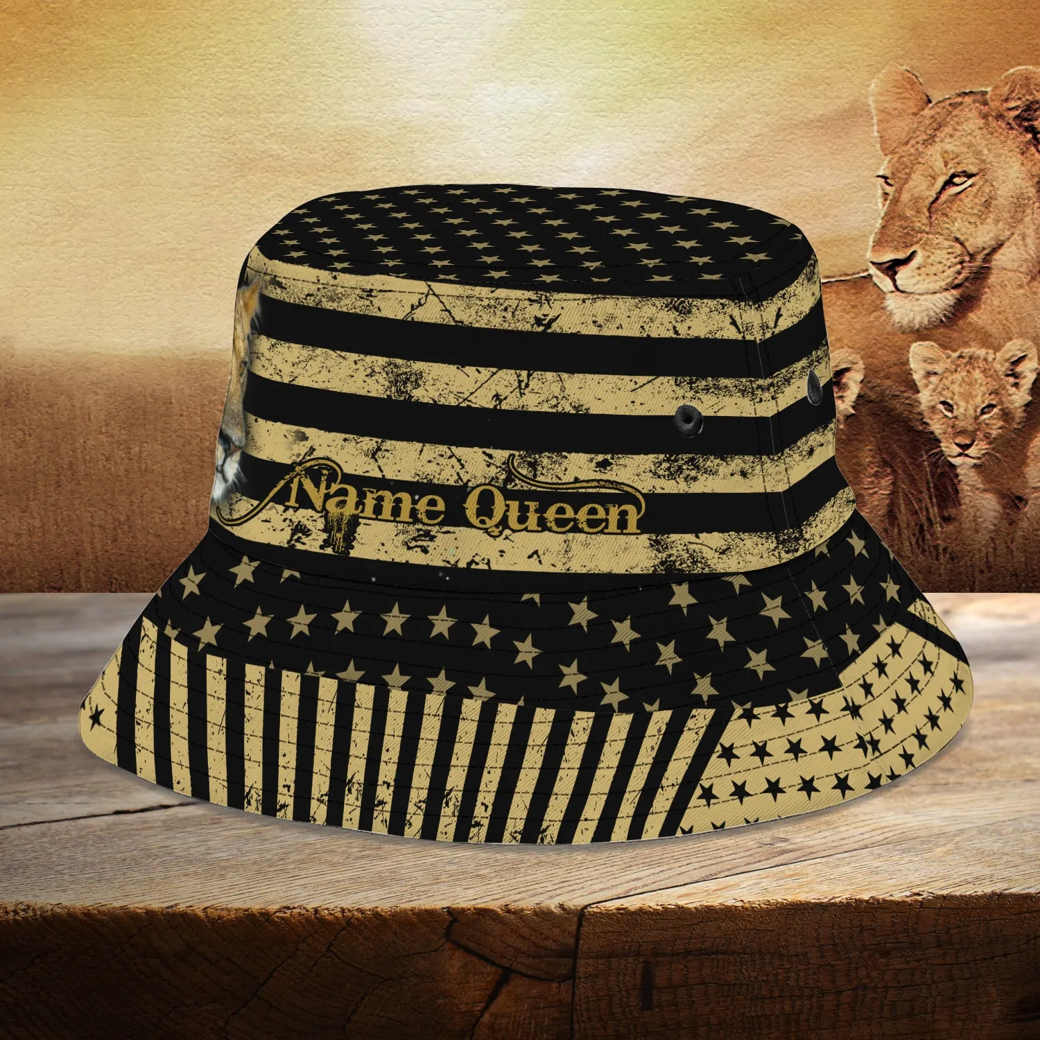 Custom Bucket Hat - Lion Queen - Fuly 18