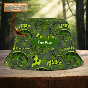 Custom Bucket Hat - T Rex - Loop - Dp98 - Dp533