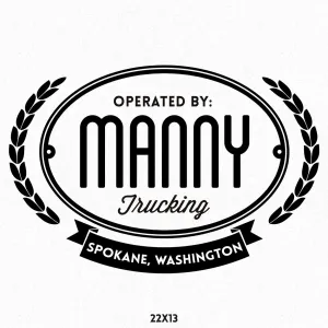Custom Company Name Truck Decal, 2 Pack