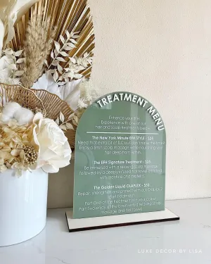 Custom Menu Sign - Arch