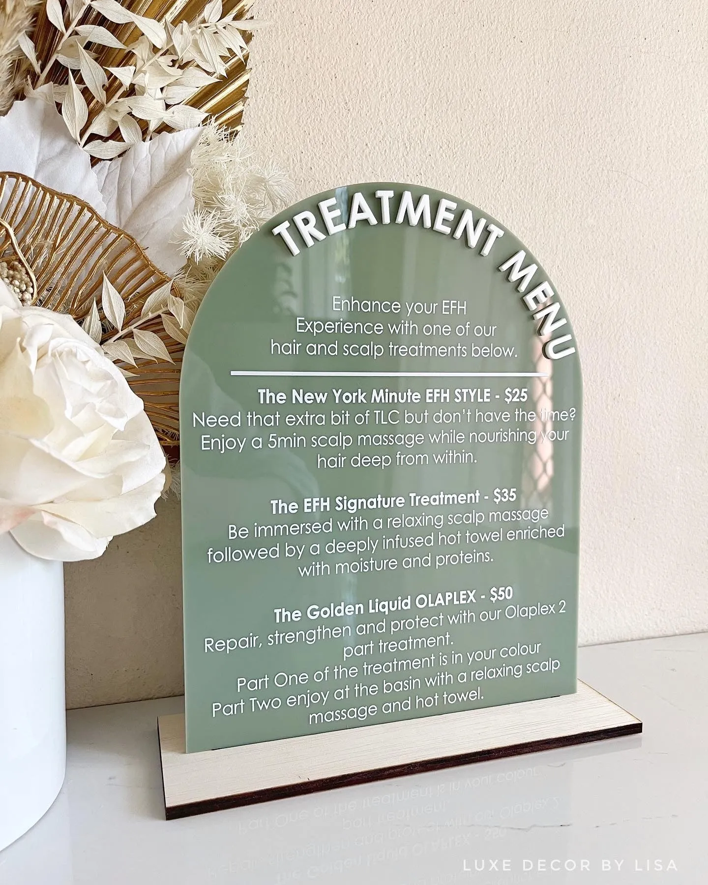 Custom Menu Sign - Arch