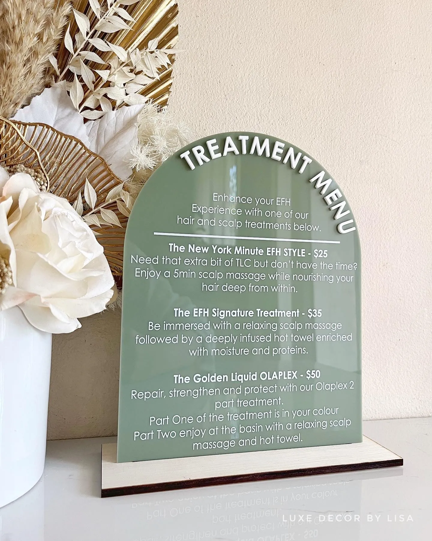 Custom Menu Sign - Arch