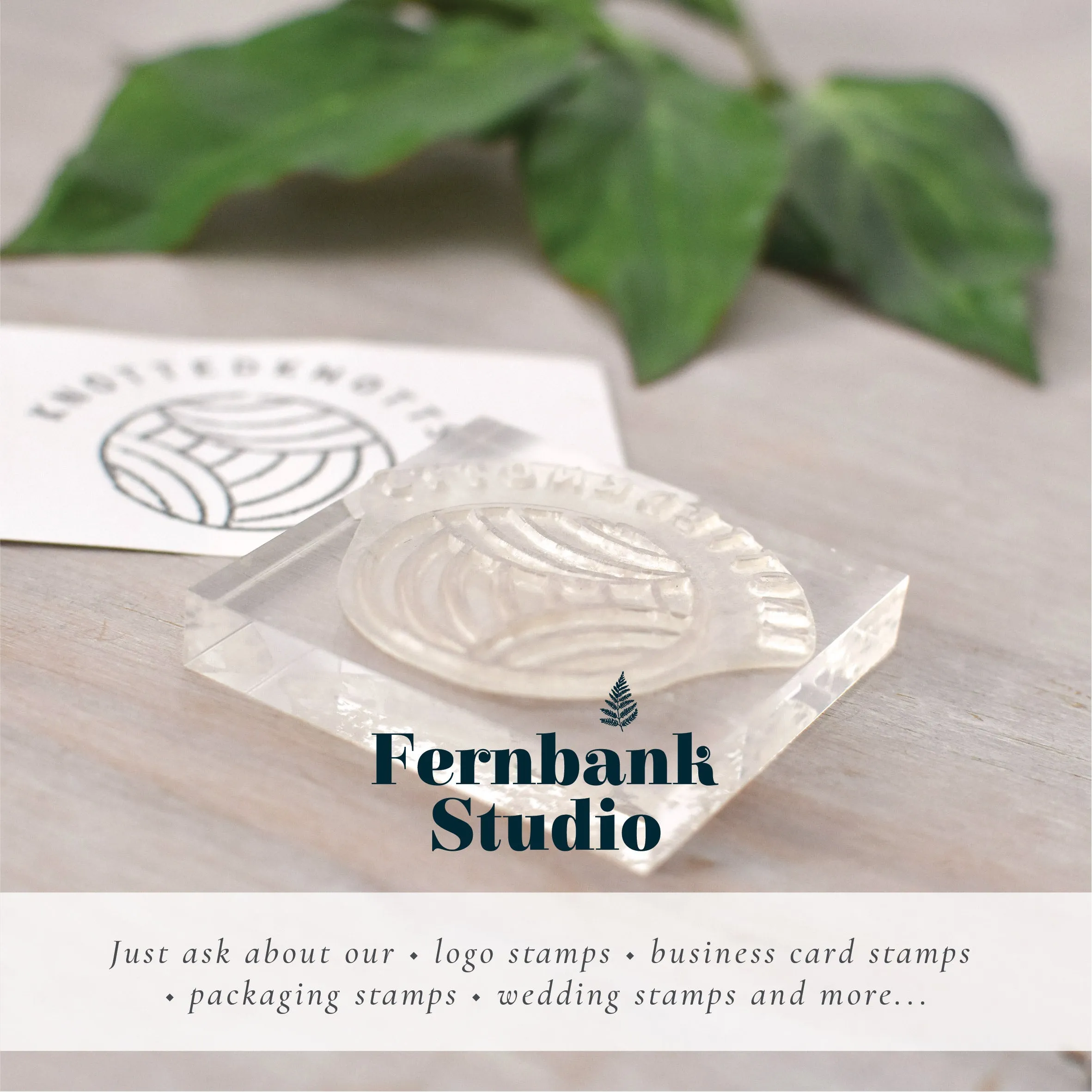 Custom Thank You For Shopping Small Rubber Stamp