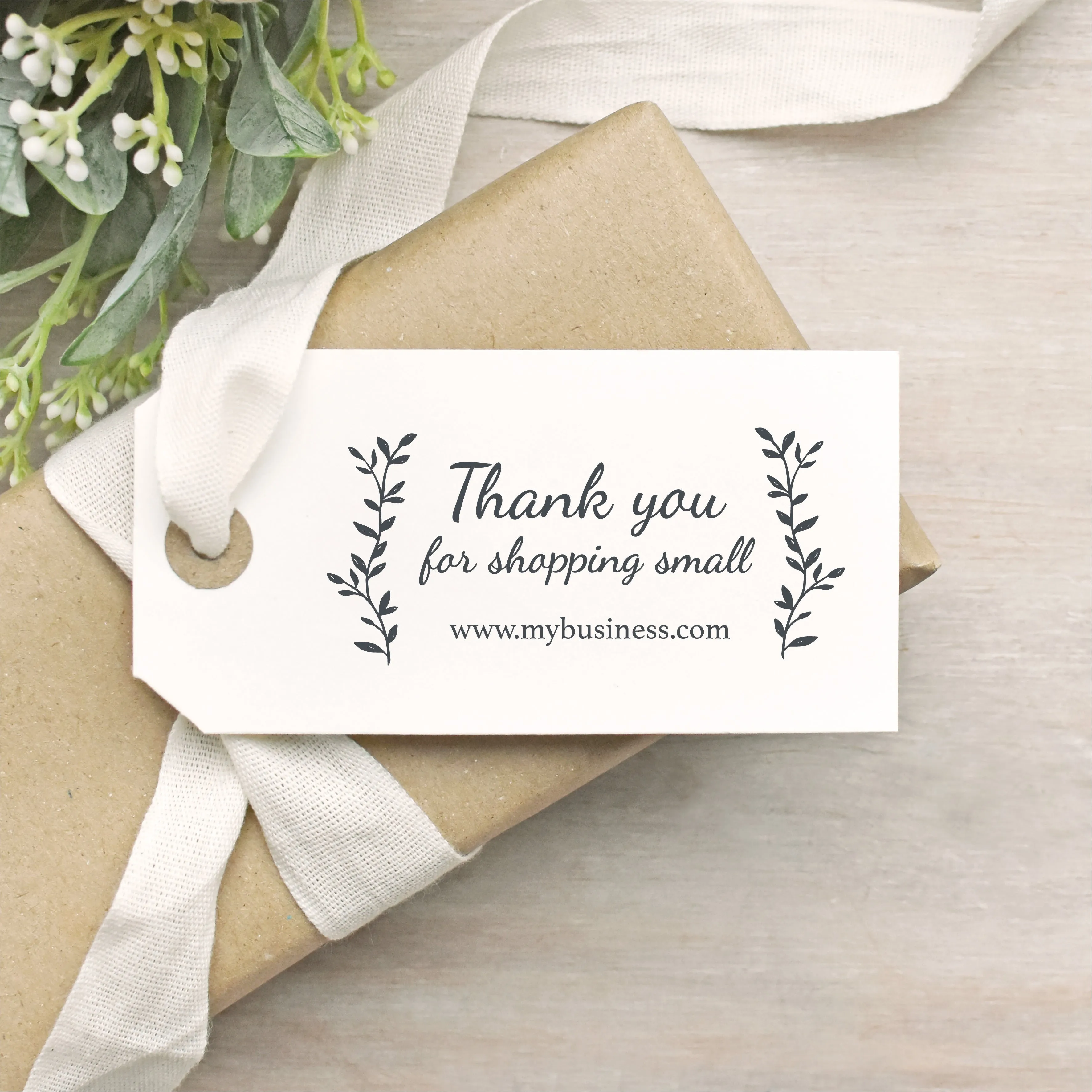 Custom Thank You For Shopping Small Rubber Stamp