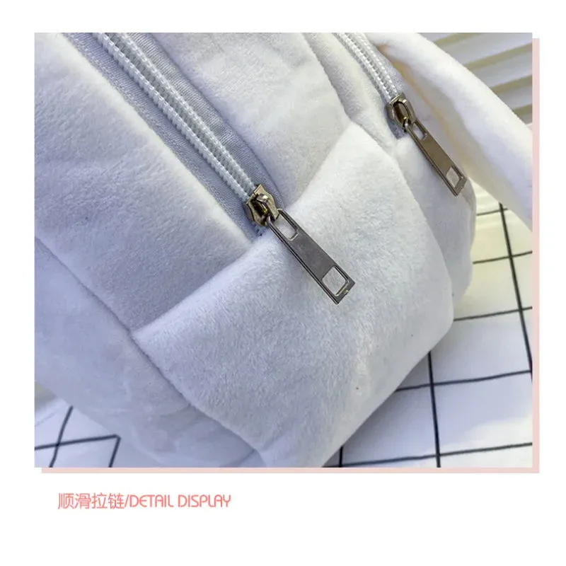 Cute Plush Korean Fashion Backpack - 6L Capacity