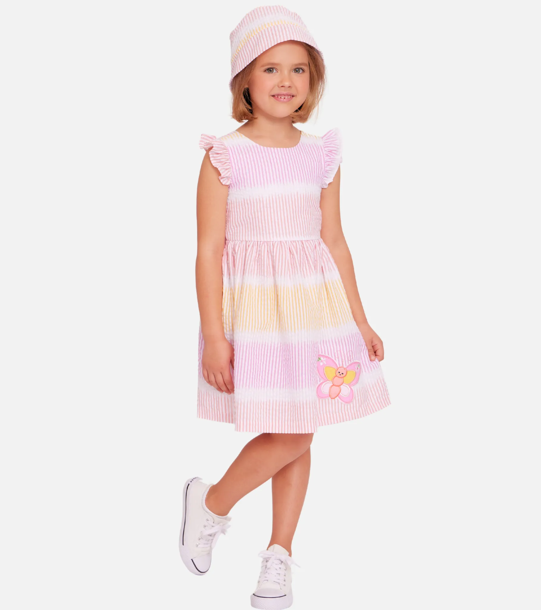 Cynthia Butterfly Dress with Hat