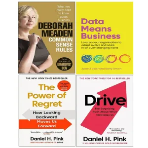 Data Means Business, Common Sense Rules, Drive, Power of Regret 4 Books Set