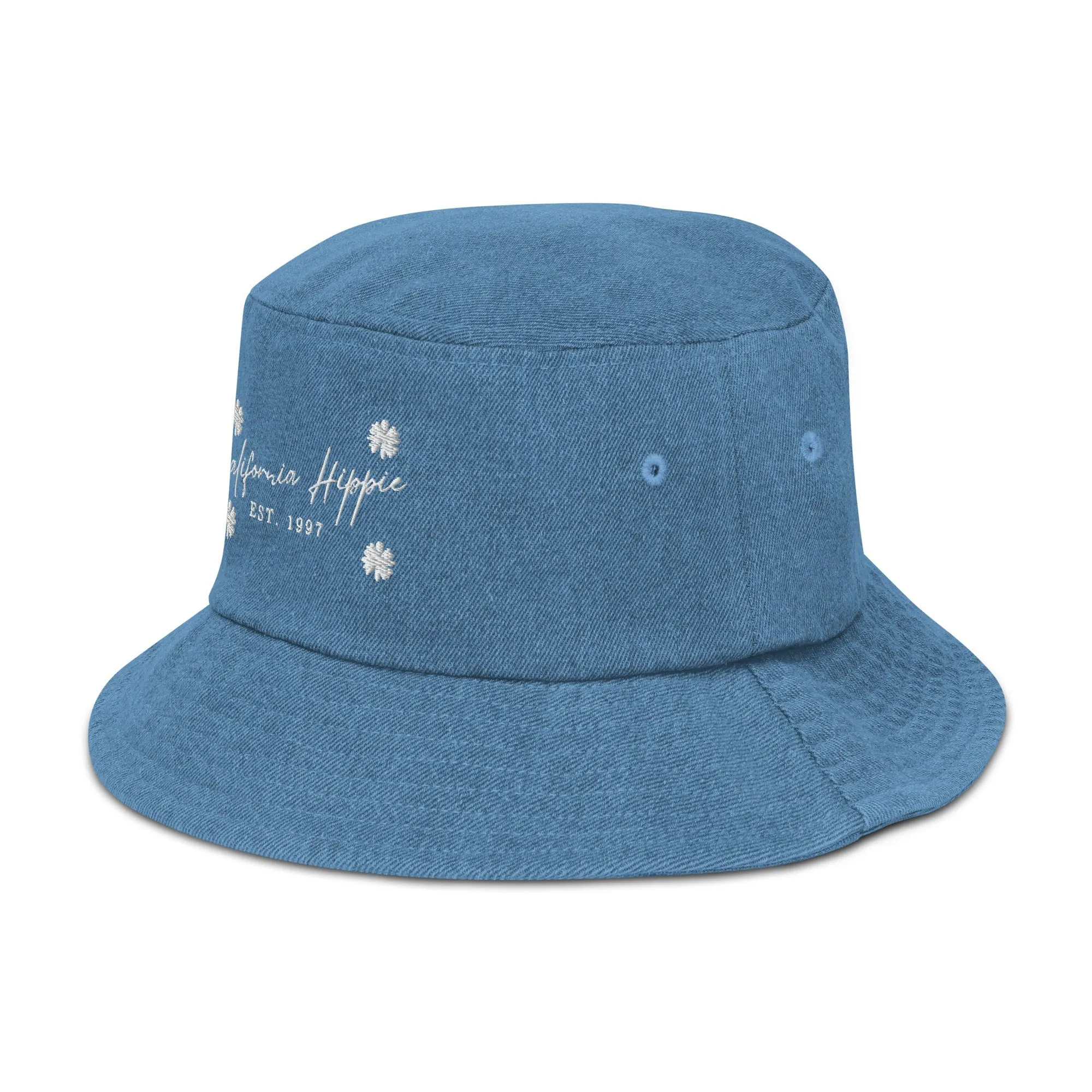 Denim California Hippie Bucket Hat