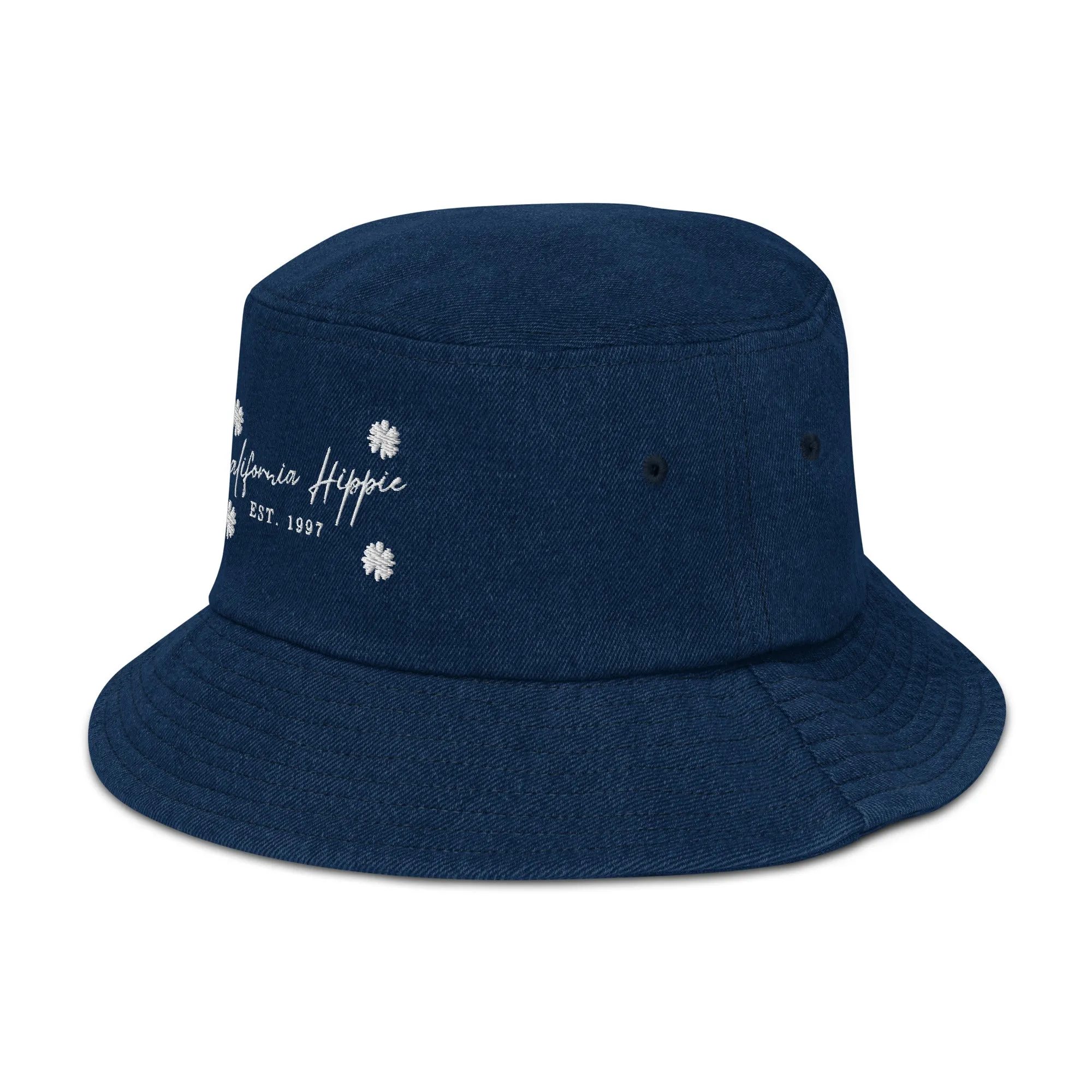 Denim California Hippie Bucket Hat