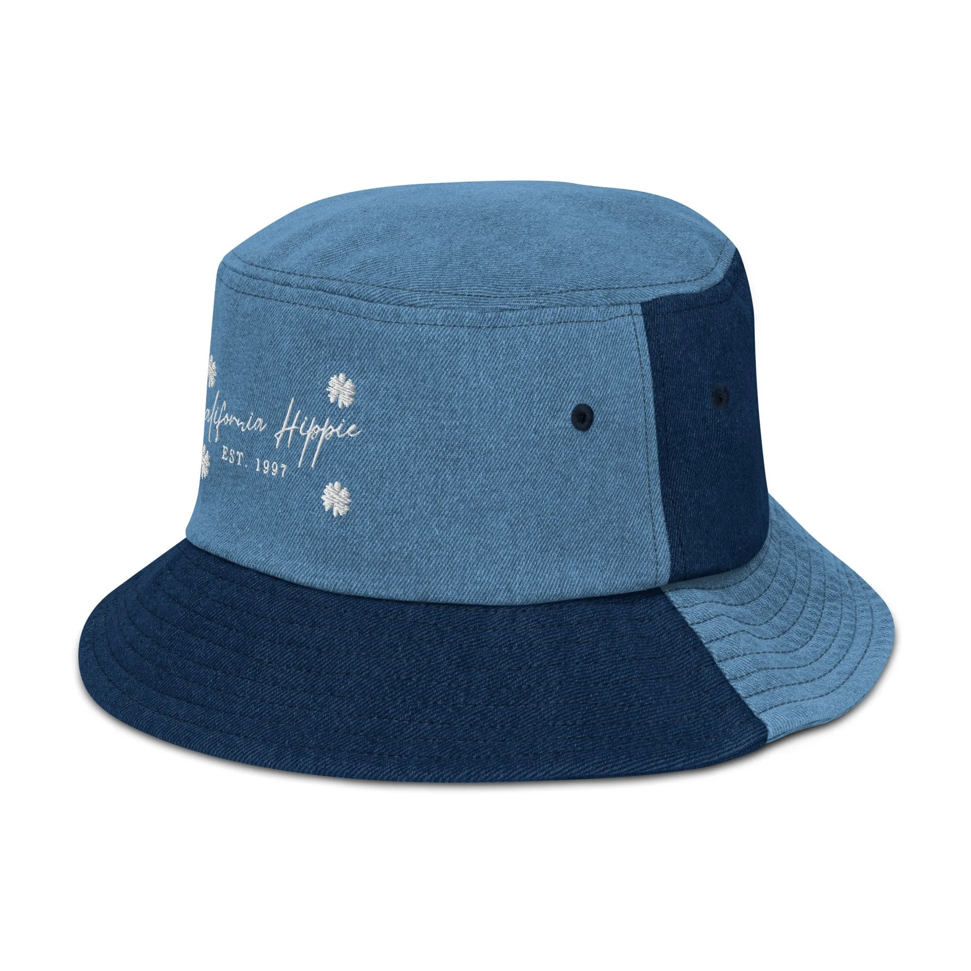 Denim California Hippie Bucket Hat