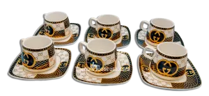 Designer 6 Turkish Coffee set 6pc( A3 )