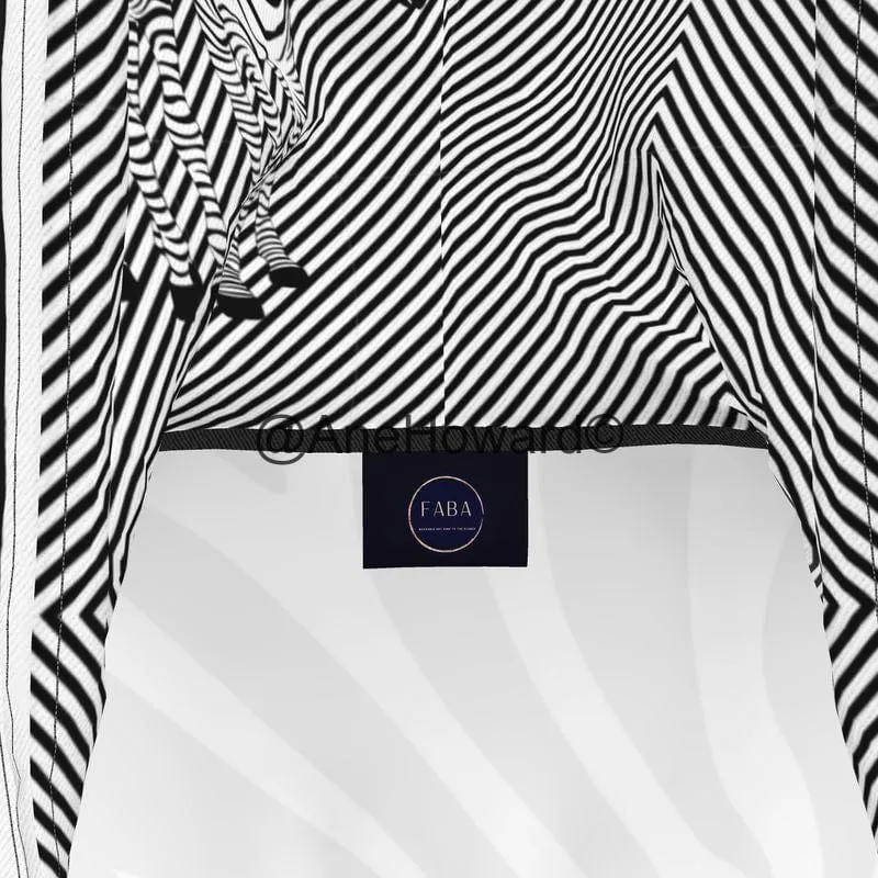 Designer Hoodie Dress Zebra