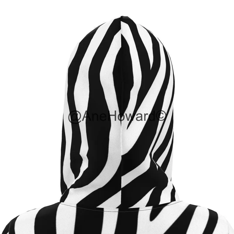 Designer Hoodie Dress Zebra