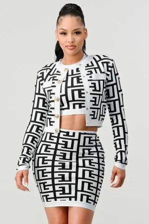 DESIGNER INSPIRED 3PC SET BANDAGE