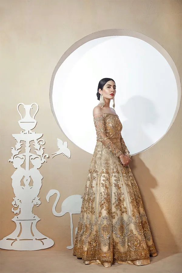 Designer Mustard Yellow Lehenga Bridal Dress #BN1139