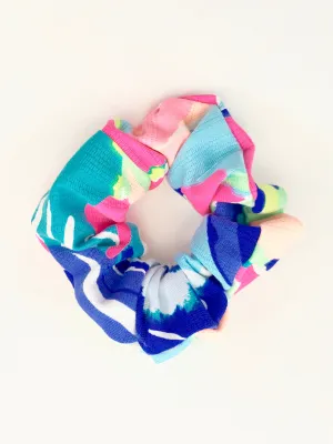 Designer Navy Abstract - Scrunchie