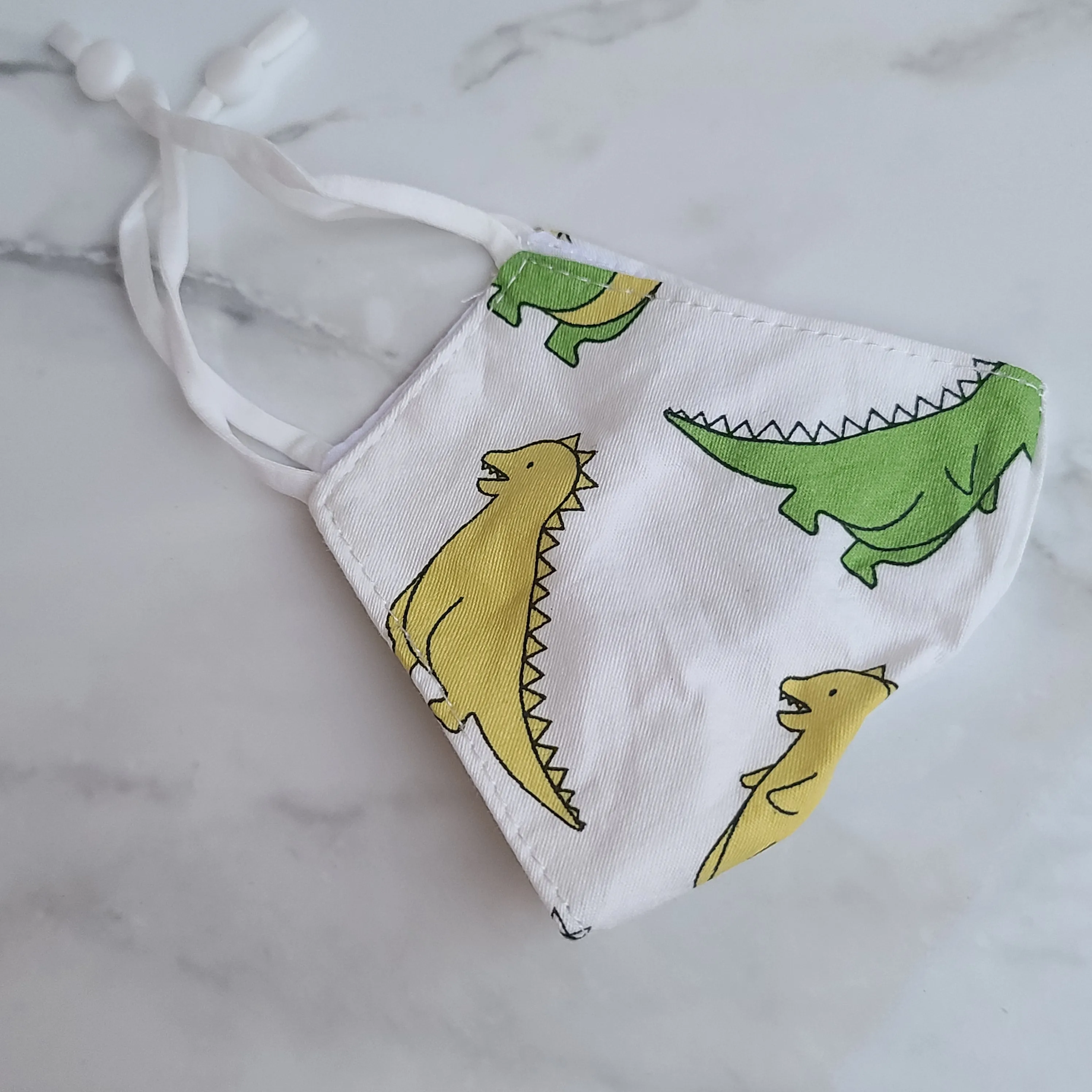 Dinosaur facemask with filter white