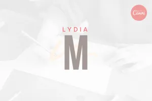 DIY Lydia Designer Brand Logo Canva Template