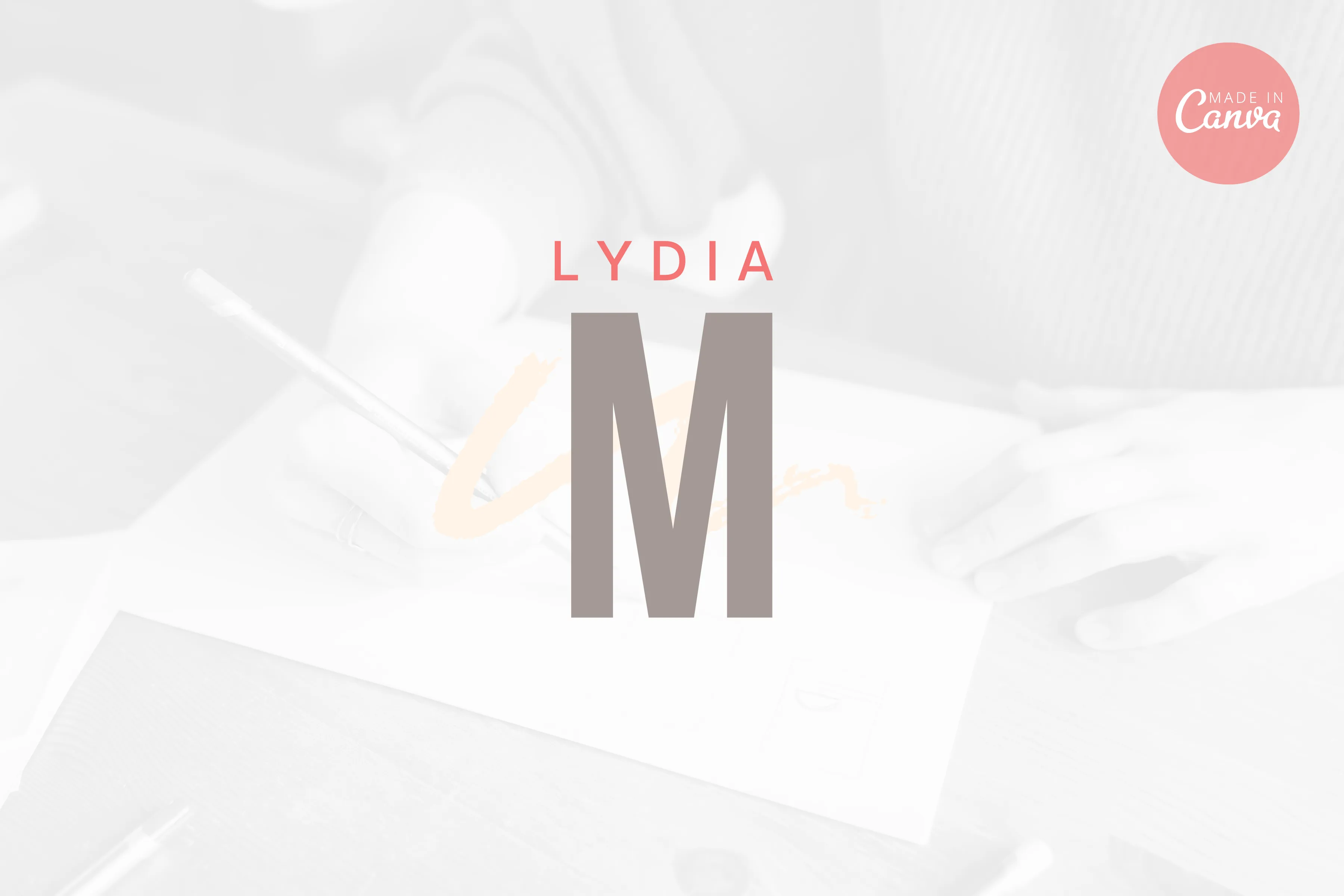 DIY Lydia Designer Brand Logo Canva Template