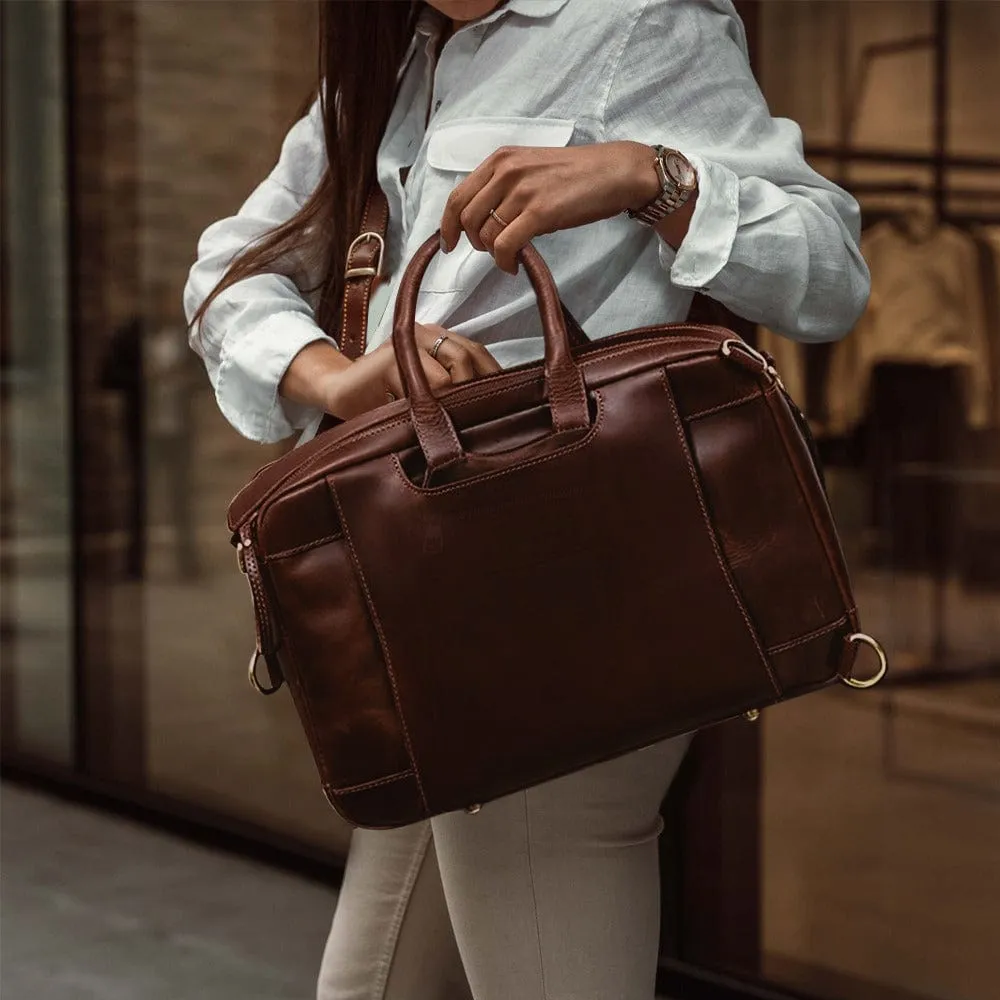 Donovan Handcrafted Leather Messenger/Backpack