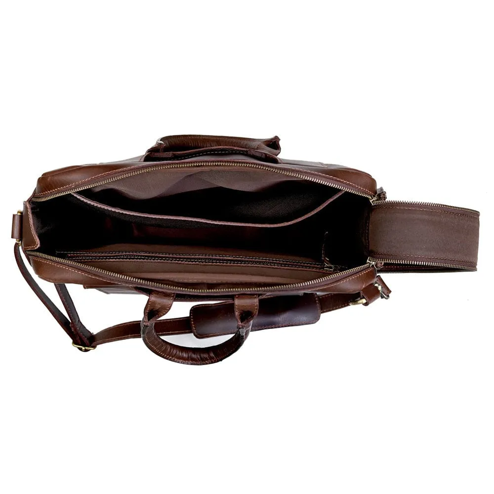 Donovan Handcrafted Leather Messenger/Backpack