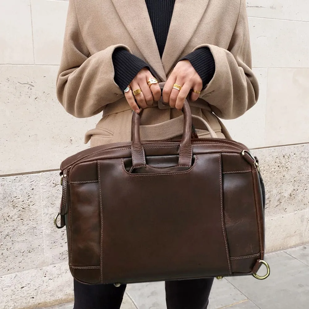 Donovan Handcrafted Leather Messenger/Backpack