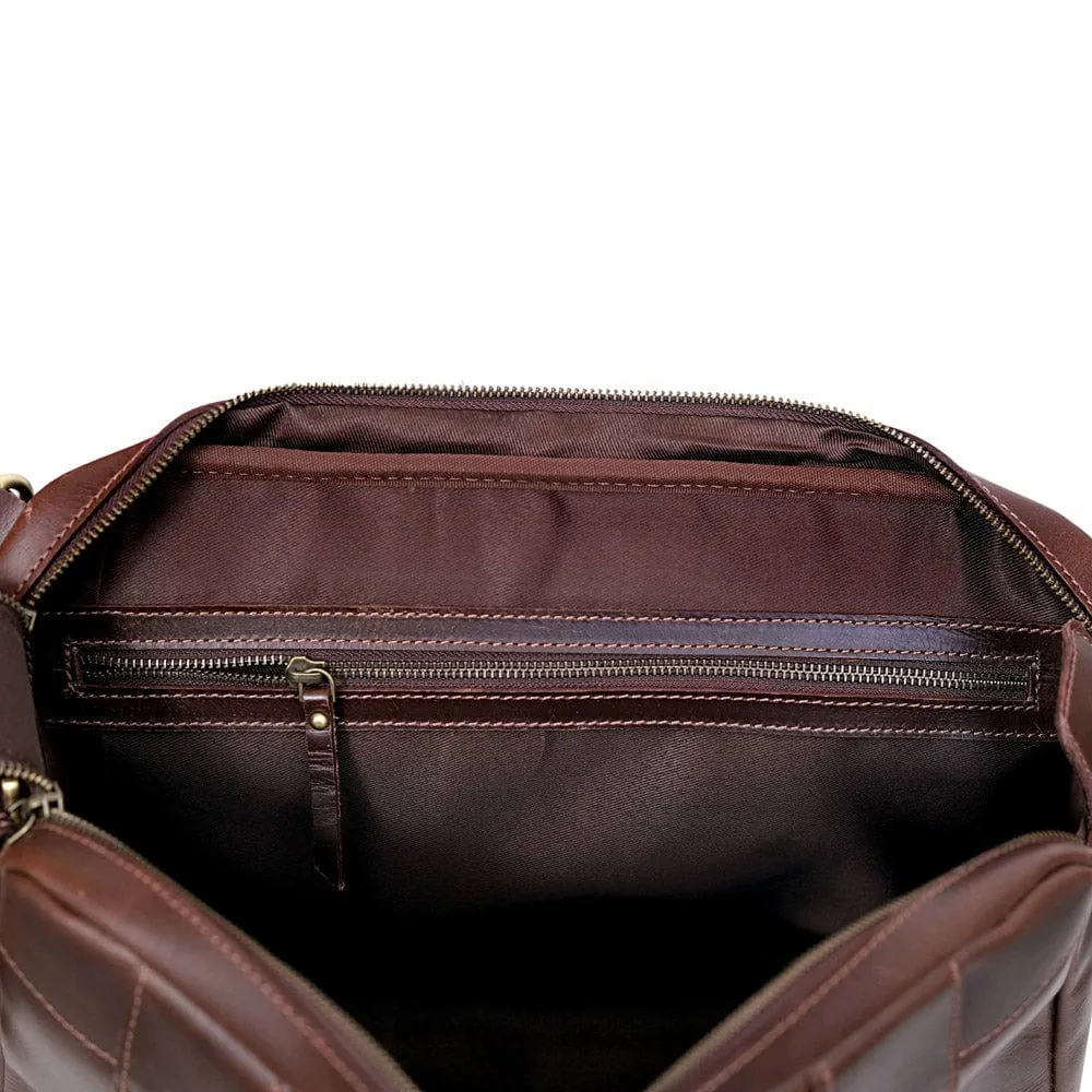 Donovan Handcrafted Leather Messenger/Backpack