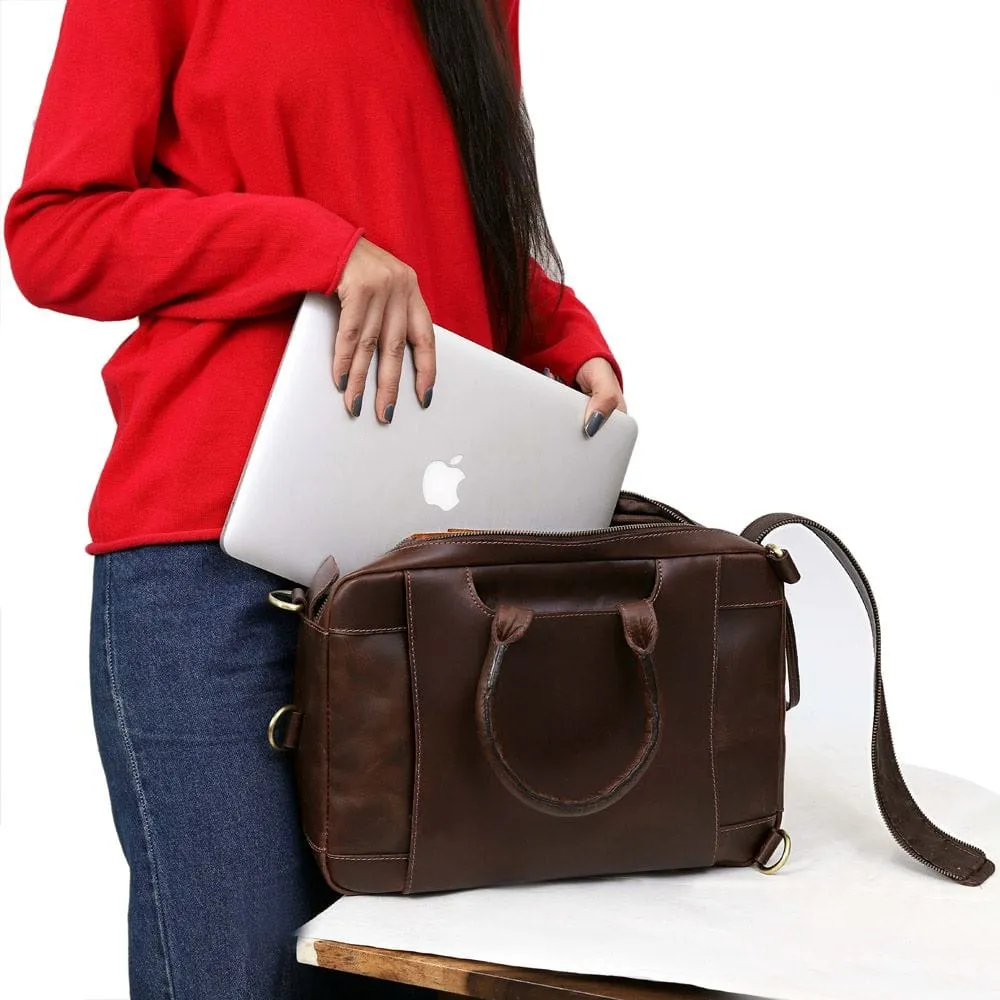 Donovan Handcrafted Leather Messenger/Backpack