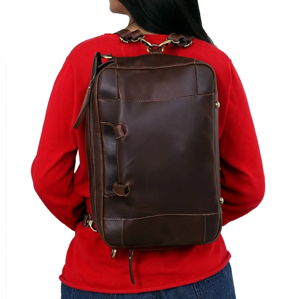 Donovan Handcrafted Leather Messenger/Backpack