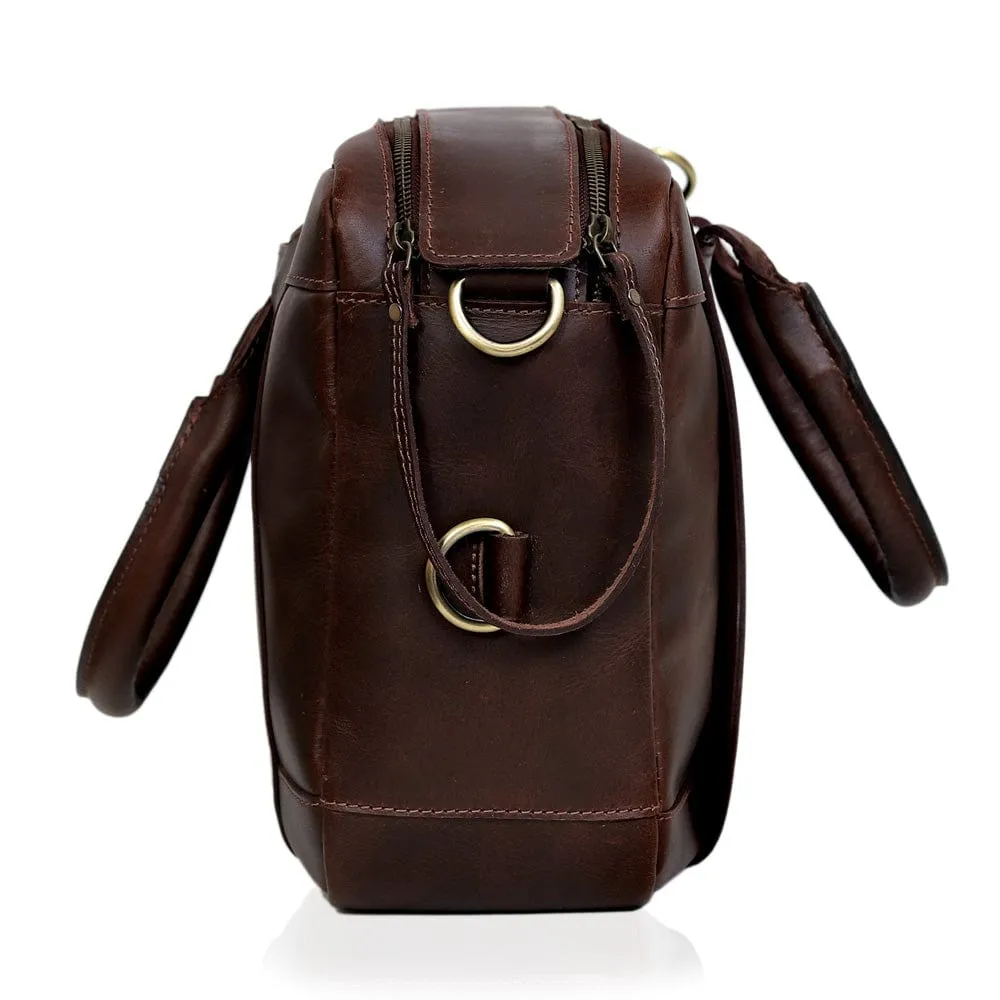 Donovan Handcrafted Leather Messenger/Backpack