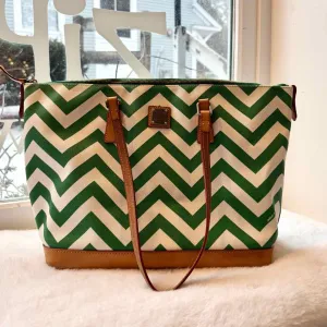 Dooney & Bourke Green Stripe Pre-Owned Purse- Ladies