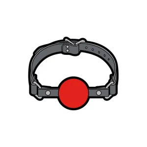 Enamel Pin: Ball Gag Large *