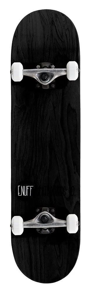 Enuff Logo Stain Complete Skateboard - Black - 8.0"