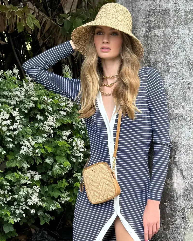 Eric Javits Valeria Bucket Hat in Peanut