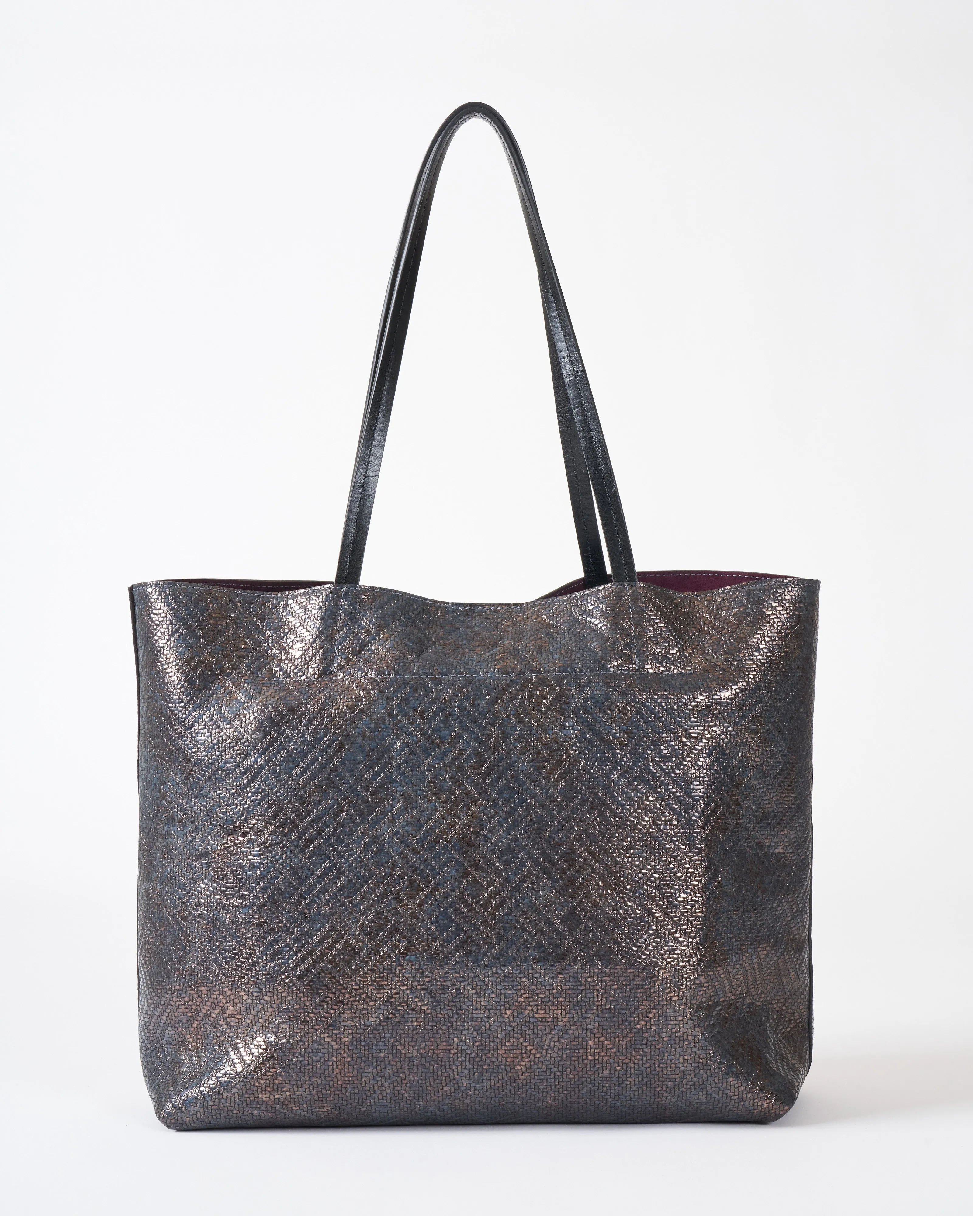 essential tote - twill metallic