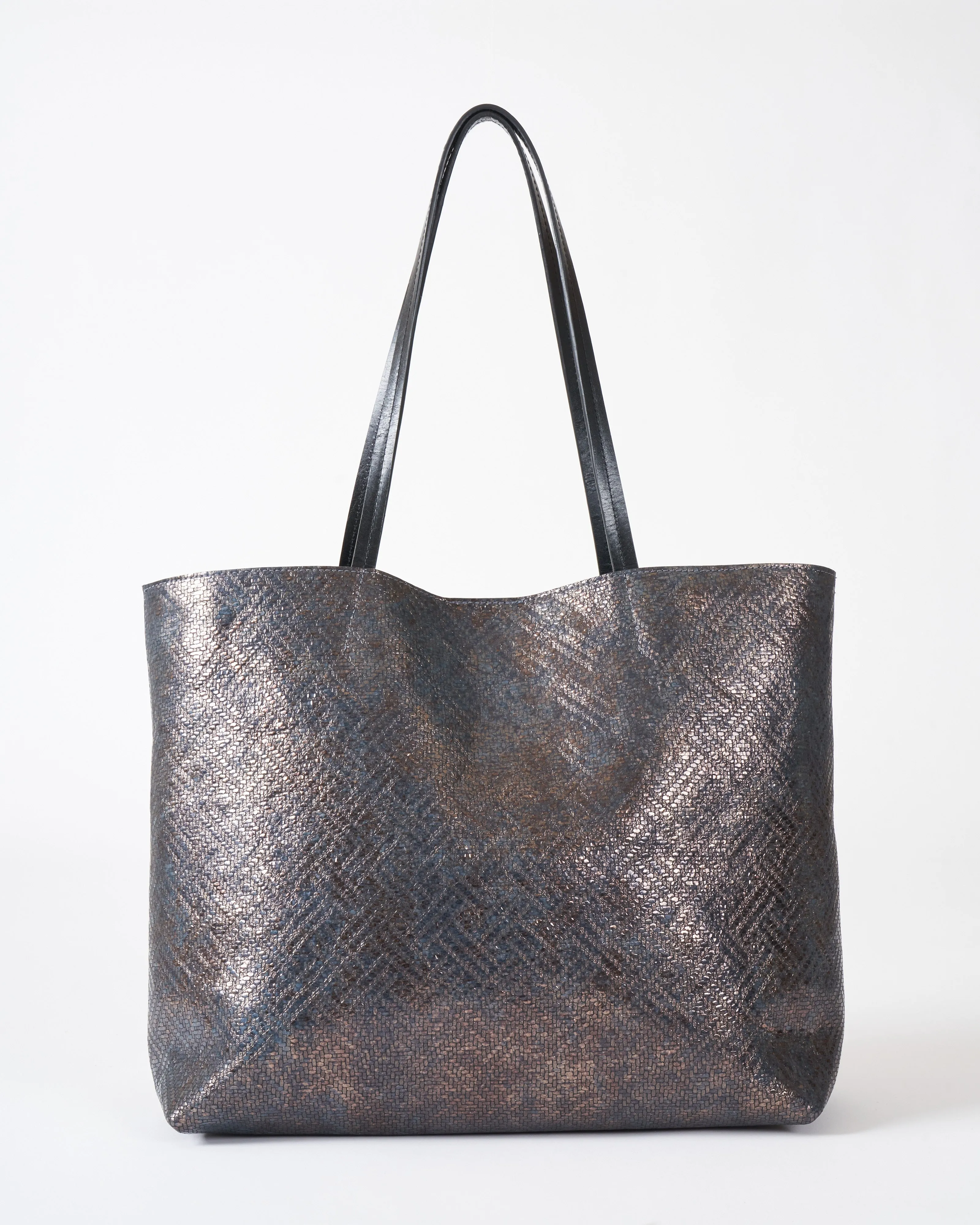 essential tote - twill metallic
