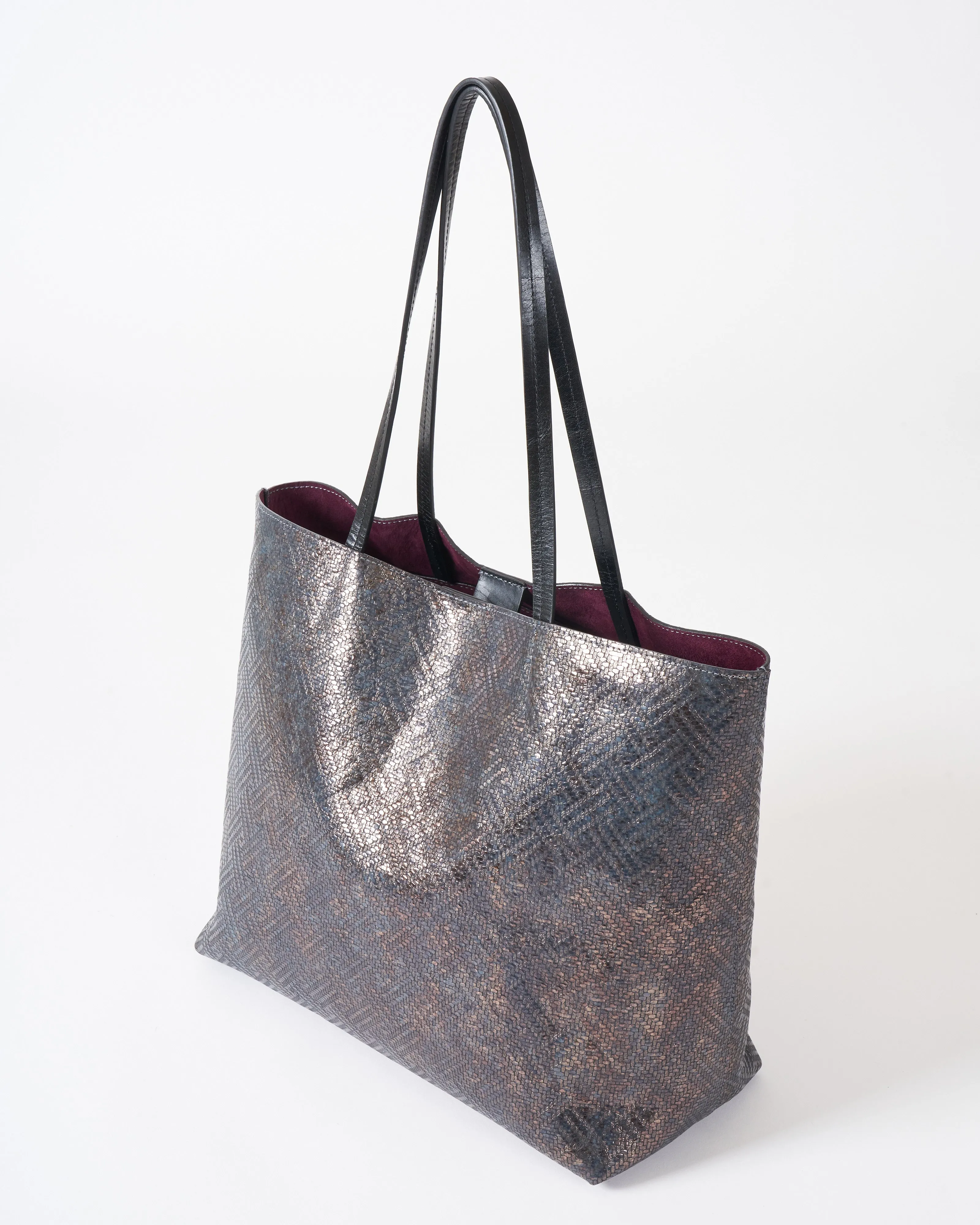 essential tote - twill metallic