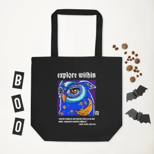 Explore Within, Ralph Waldo Emerson - Lebo Eco Tote Bag