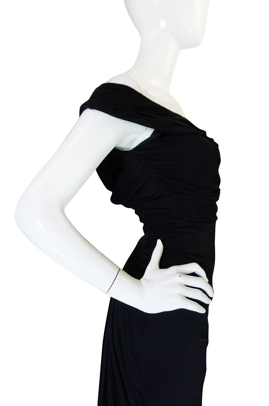 Extraordinary 1940s Ceil Chapman Attr Jersey Dress