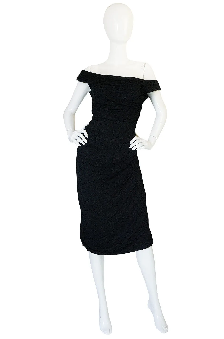 Extraordinary 1940s Ceil Chapman Attr Jersey Dress