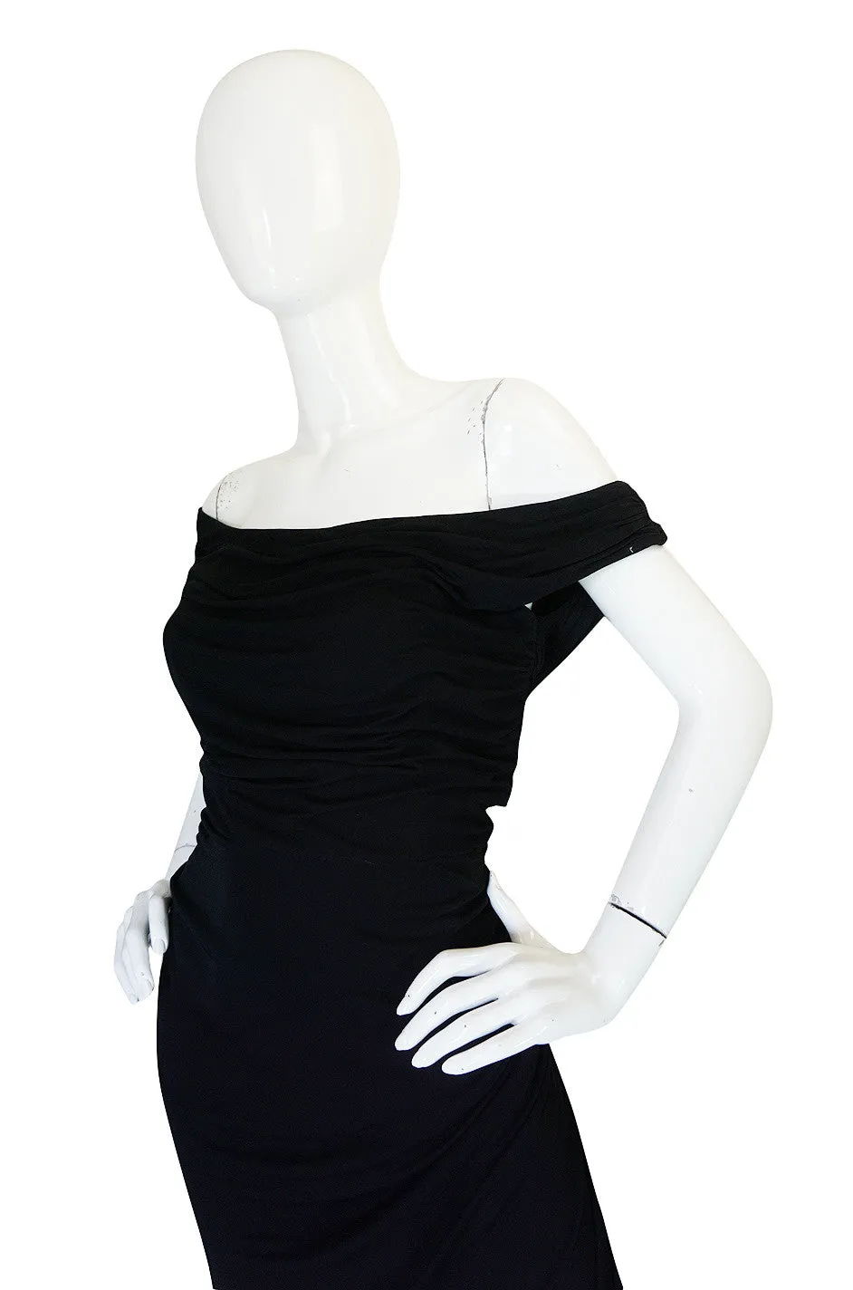Extraordinary 1940s Ceil Chapman Attr Jersey Dress