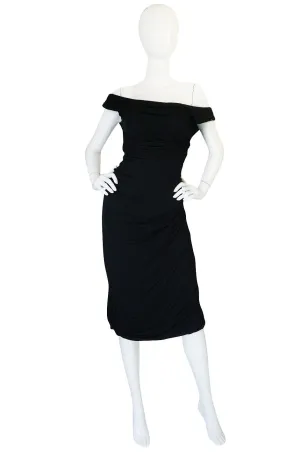 Extraordinary 1940s Ceil Chapman Attr Jersey Dress