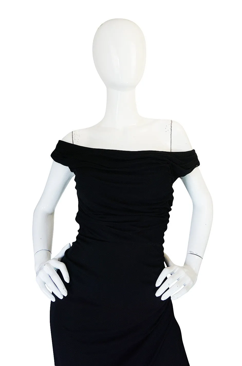 Extraordinary 1940s Ceil Chapman Attr Jersey Dress