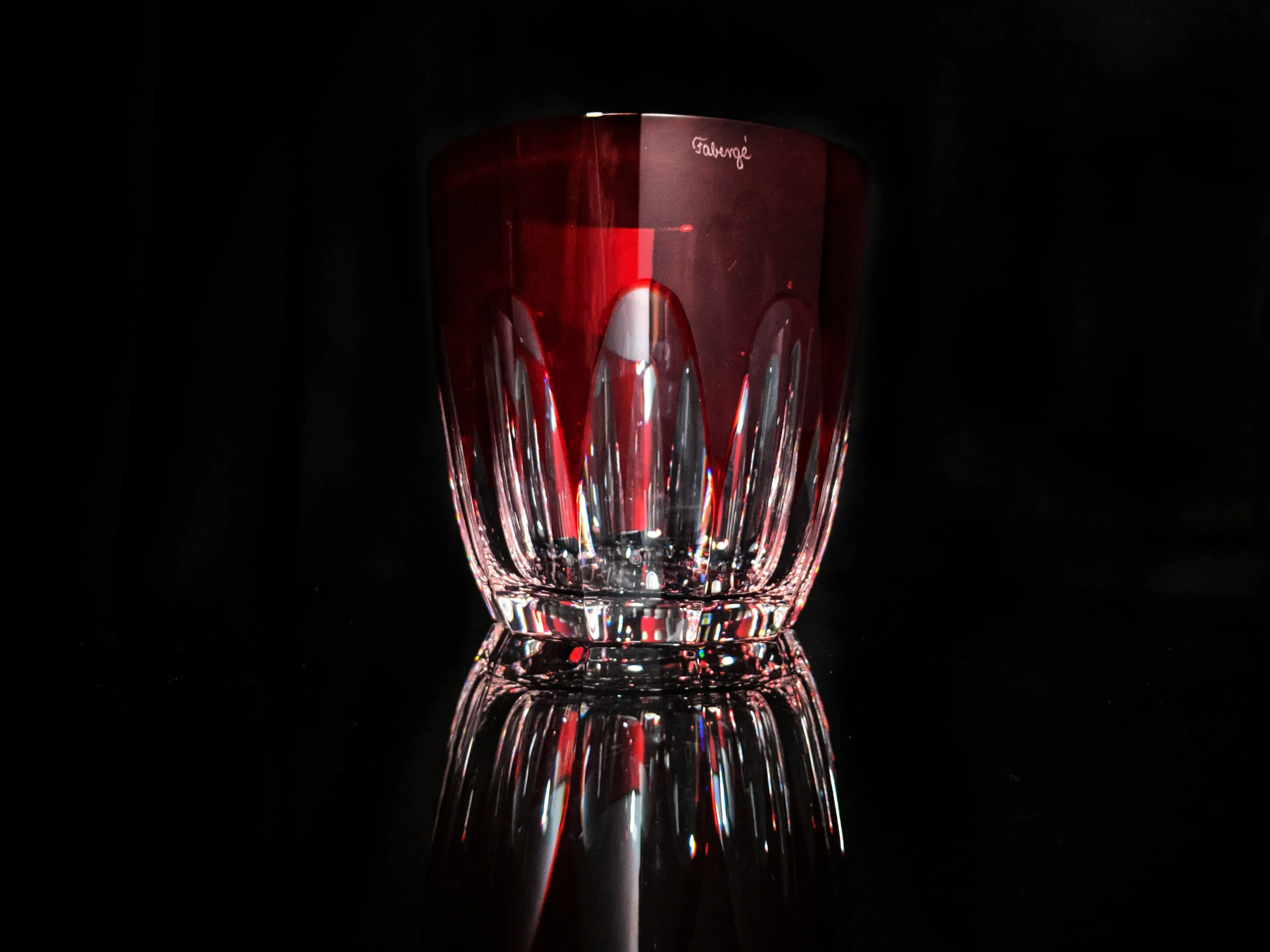 Faberge Lausanne Ruby Red Ice Bucket