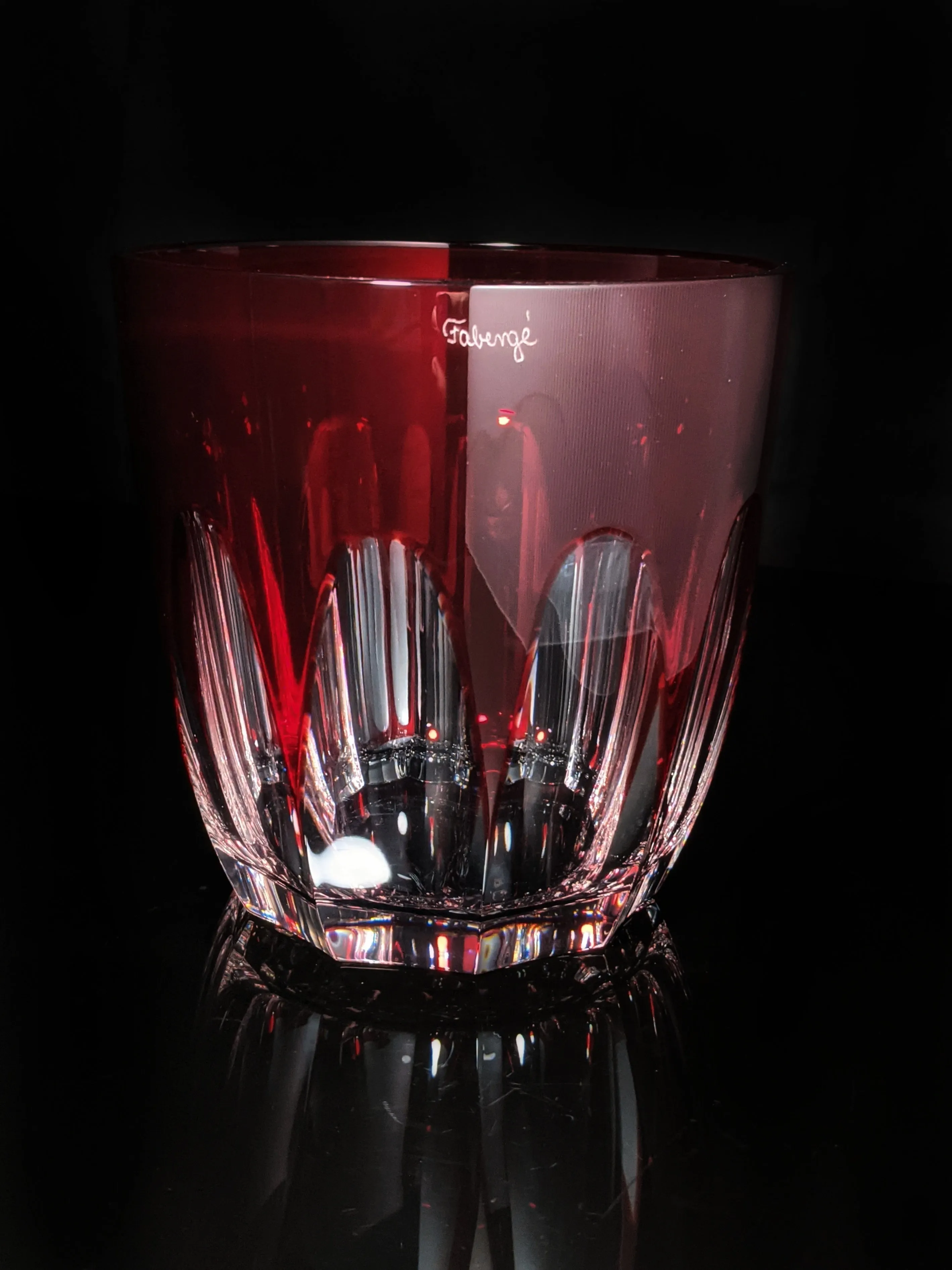 Faberge Lausanne Ruby Red Ice Bucket