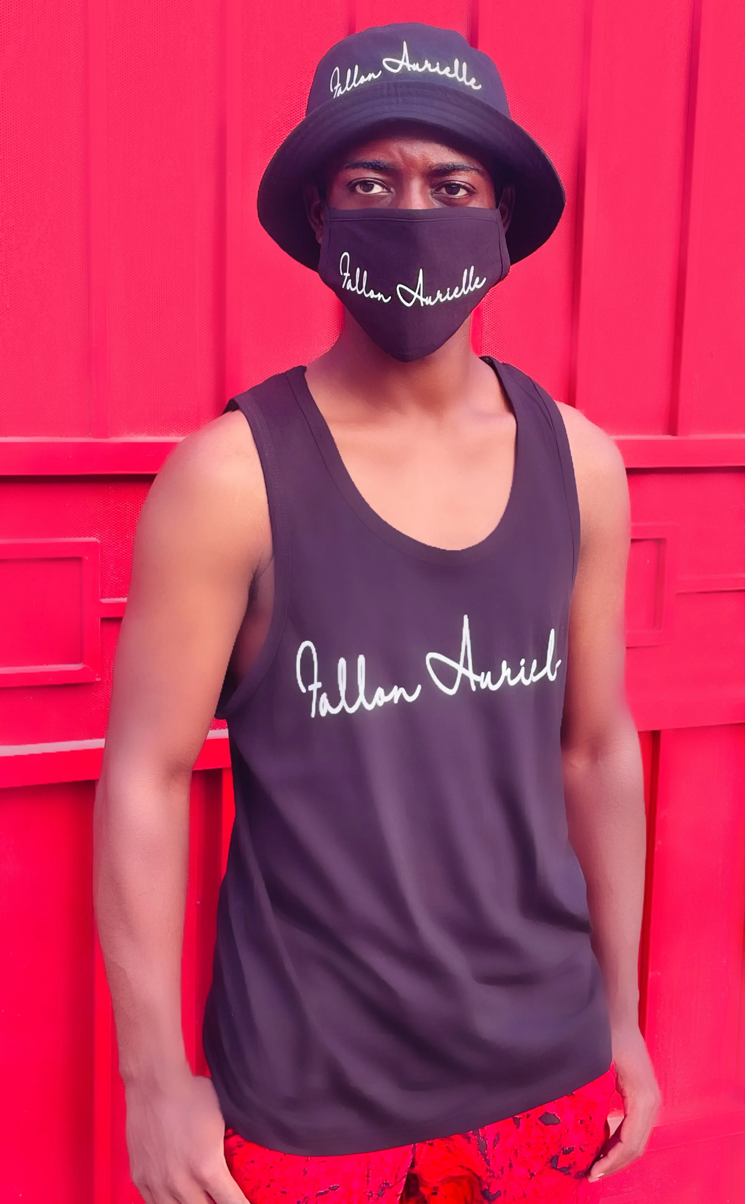 Fallon Aurielle Signature Classic Bucket Hat (Black & White)