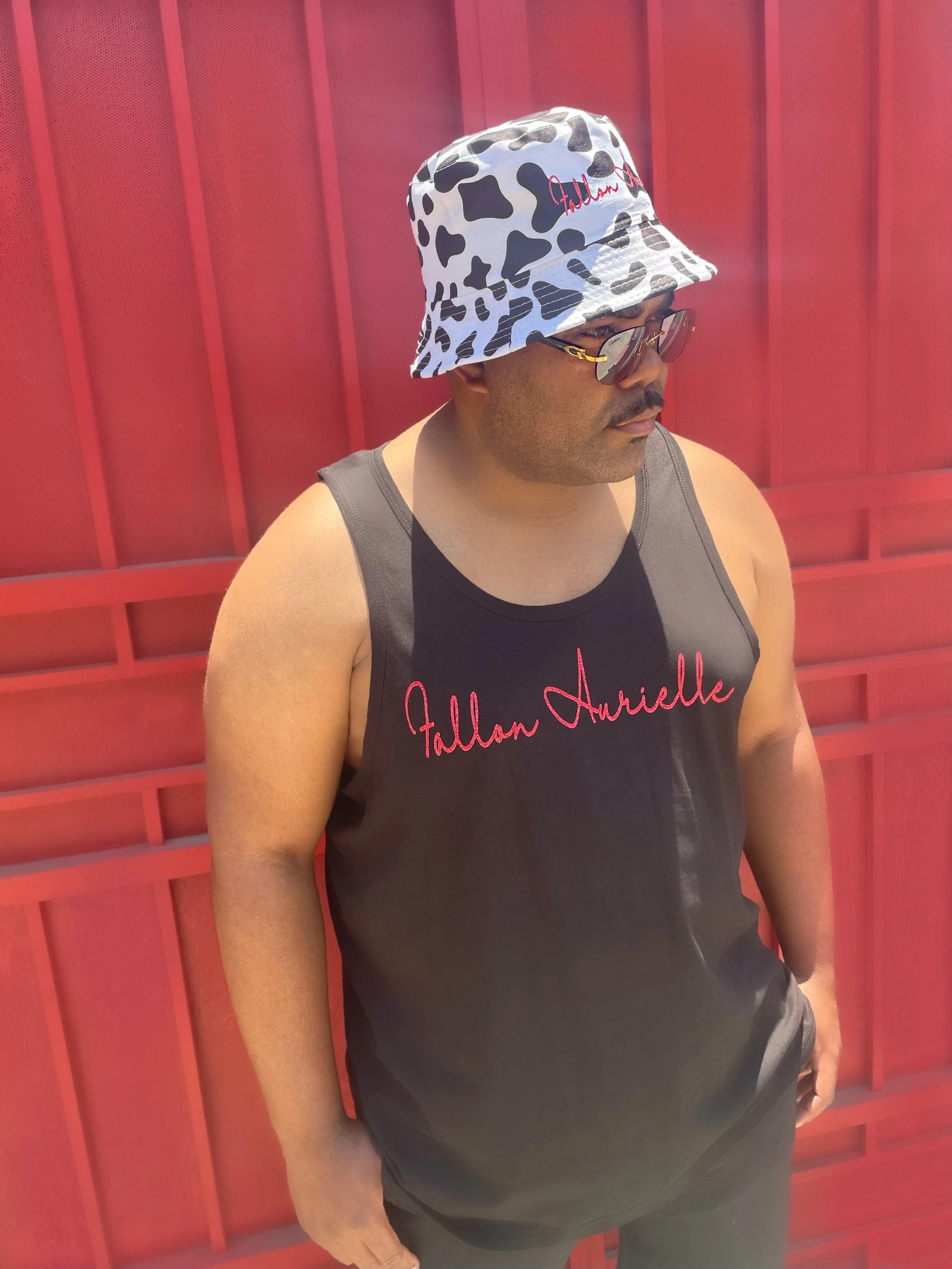 Fallon Aurielle Signature Fly Cow Bucket Hat (Red)