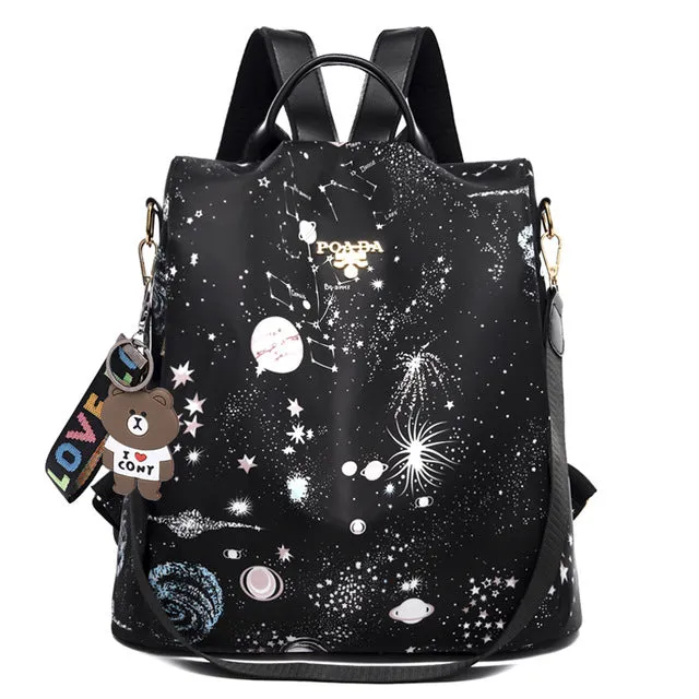 Fashion Anti Theft Waterproof Women Backpack