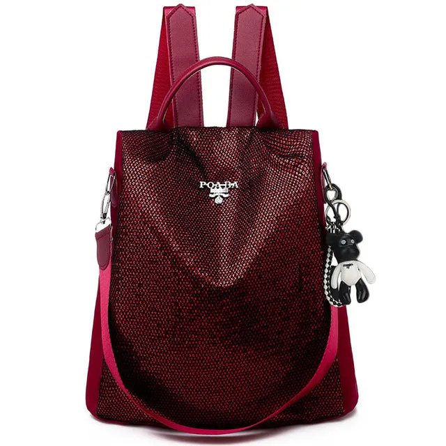Fashion Anti Theft Waterproof Women Backpack