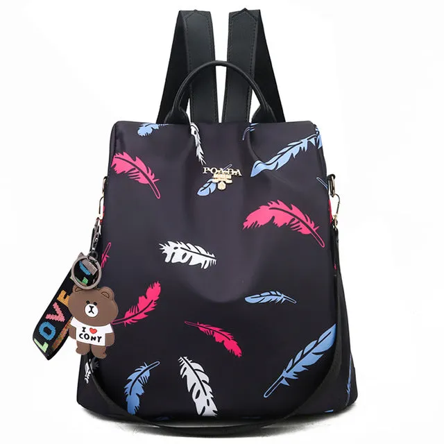 Fashion Anti Theft Waterproof Women Backpack